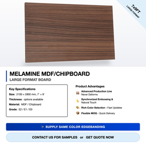  Customized Design Melamine Plywood E0 E1 1250*2500 Poplar Plywood for Home Decoration