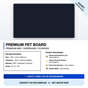 PET MDF 18 mm1220*2800 PET board
