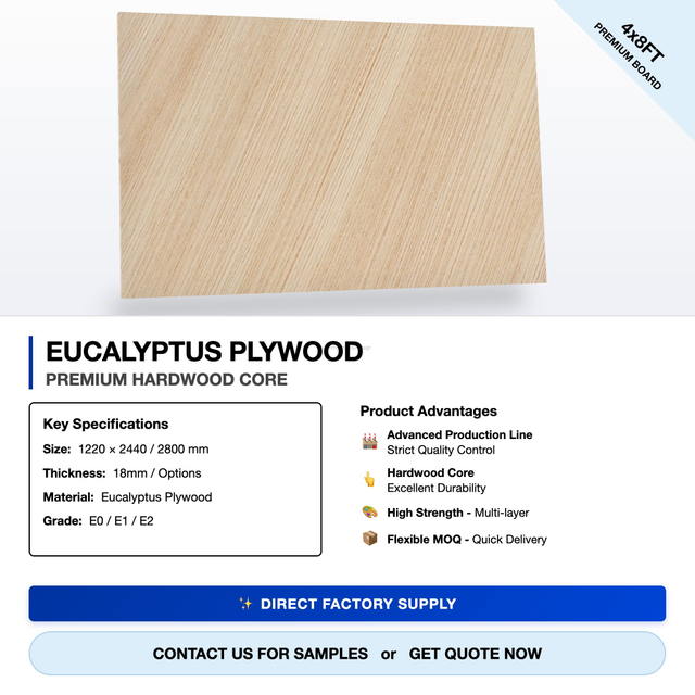 Commercial Plywood China Hardwood Okoume Surface